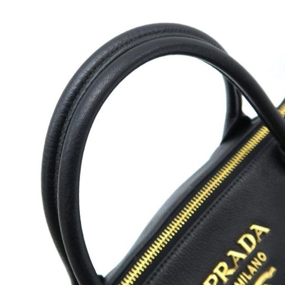 Prada Leather Black Shoulder Bag - Picture 3 of 9